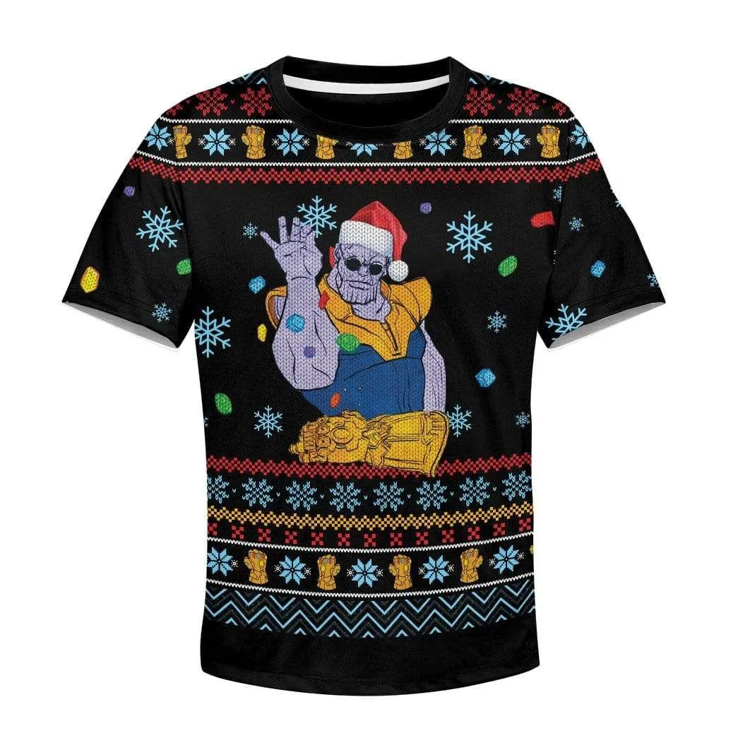 Kid Thanos Christmas Custom Cosplay T-Shirts Hoodies Apparel