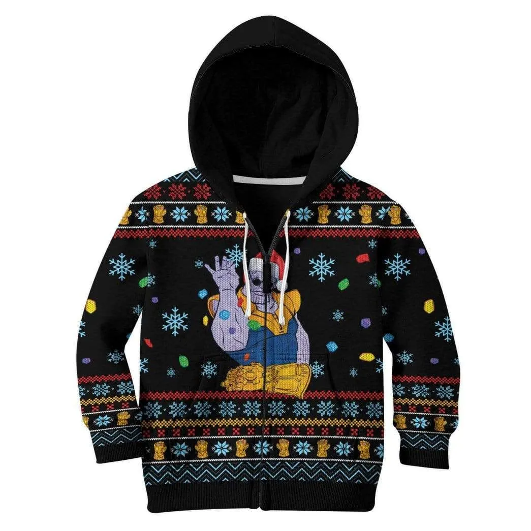 Kid Thanos Christmas Custom Cosplay T-Shirts Hoodies Apparel
