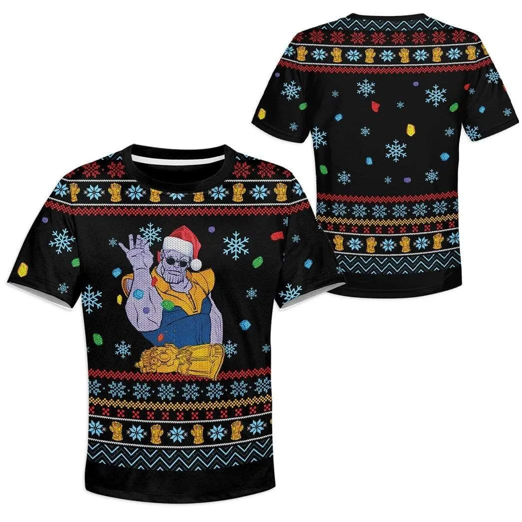 Kid Thanos Christmas Custom Cosplay T-Shirts Hoodies Apparel
