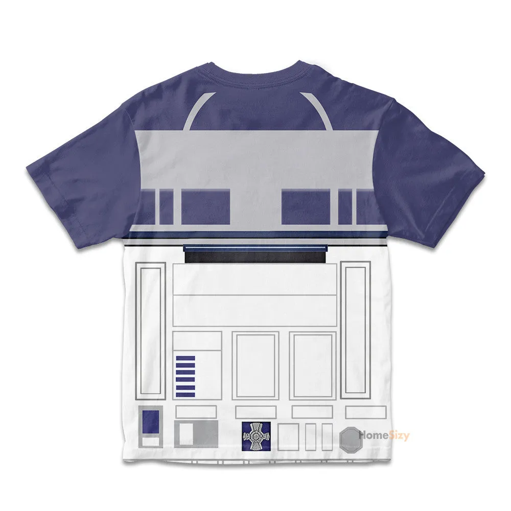 Kids R2D2 T-Shirt - star wars - Disney Birthday Costume - R2D2 Shirt - Star wars costume - Star Wars Resistance QT308881