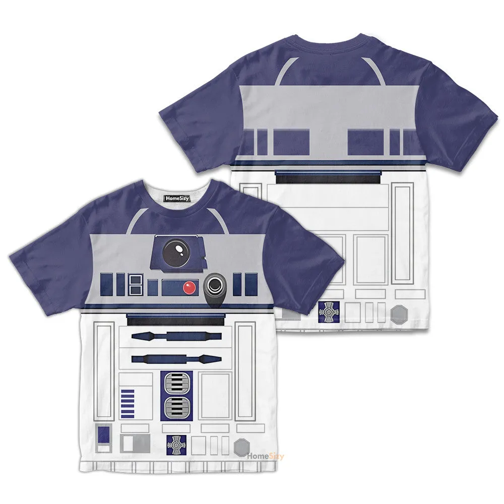 Kids R2D2 T-Shirt - star wars - Disney Birthday Costume - R2D2 Shirt - Star wars costume - Star Wars Resistance QT308881