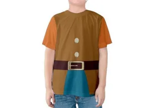 Kids Snow White Dwarfs Happy T-Shirt for Boy - Happy