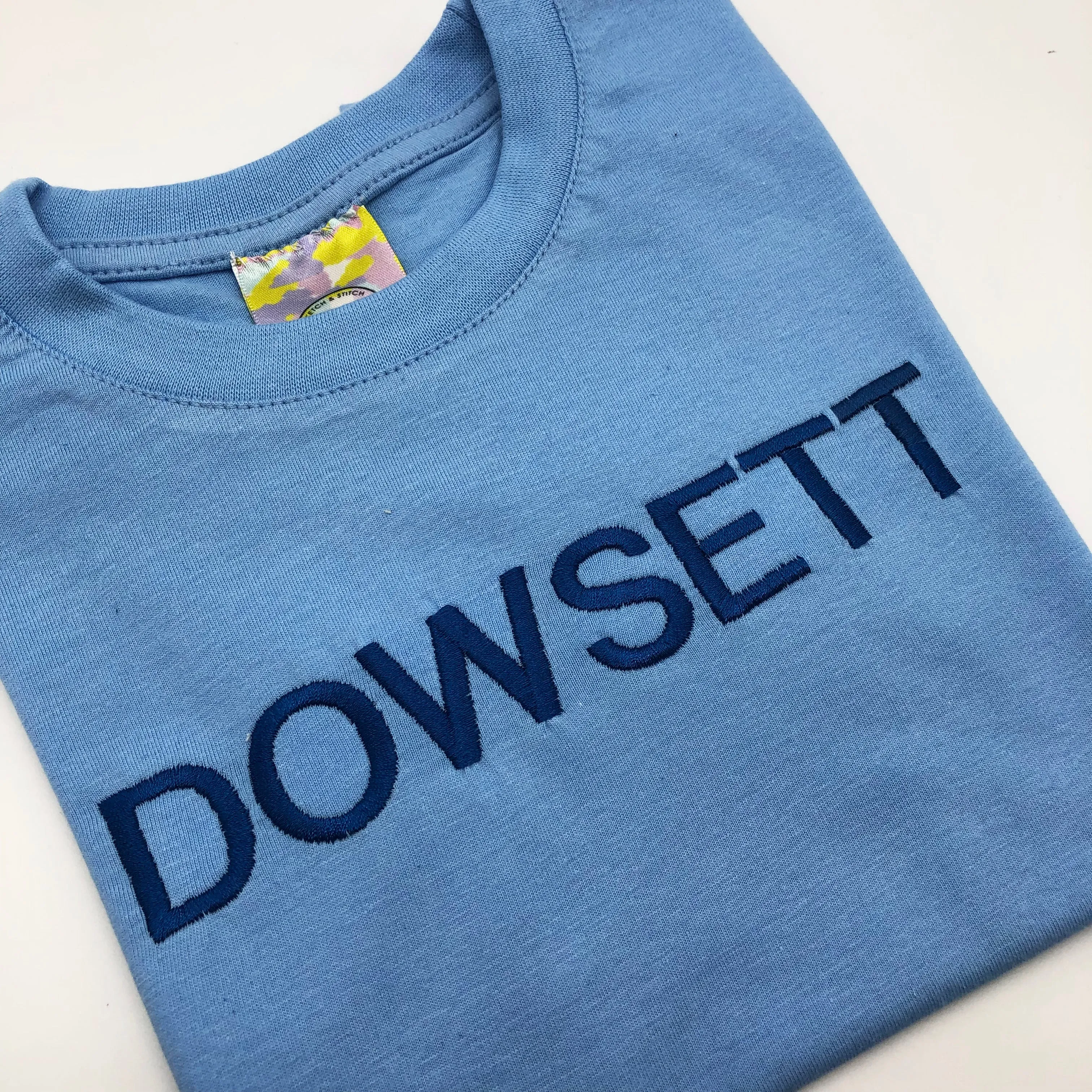 Kids t-shirt personalised text