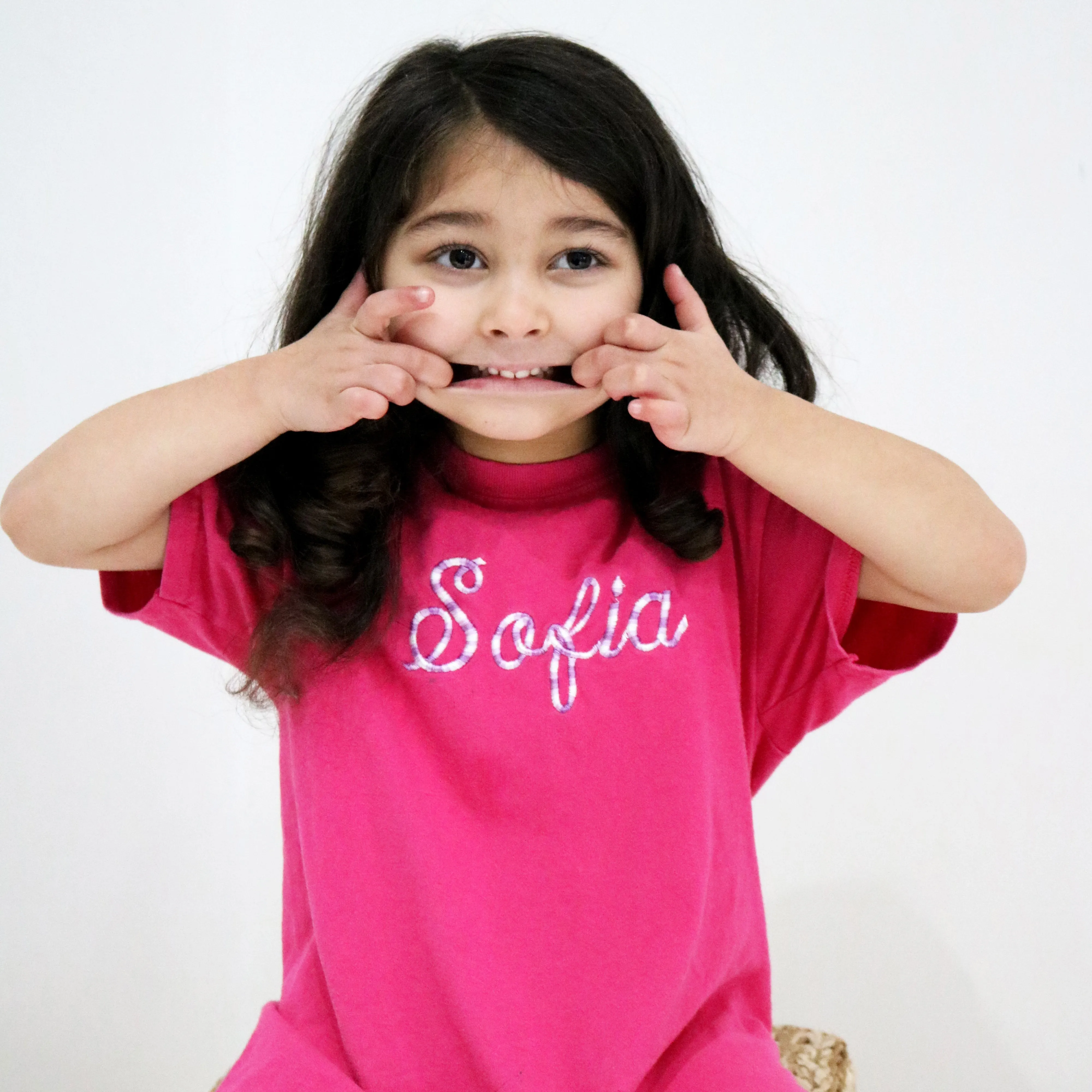 Kids t-shirt personalised text