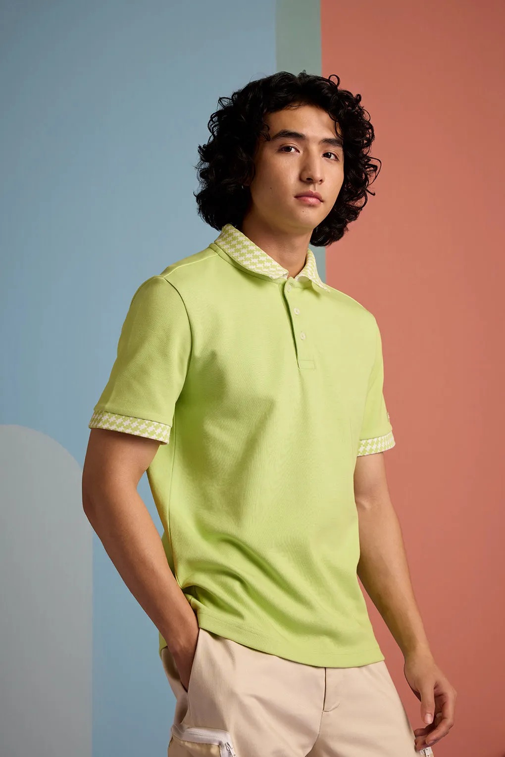Kiwi-Kiss Textured Polo