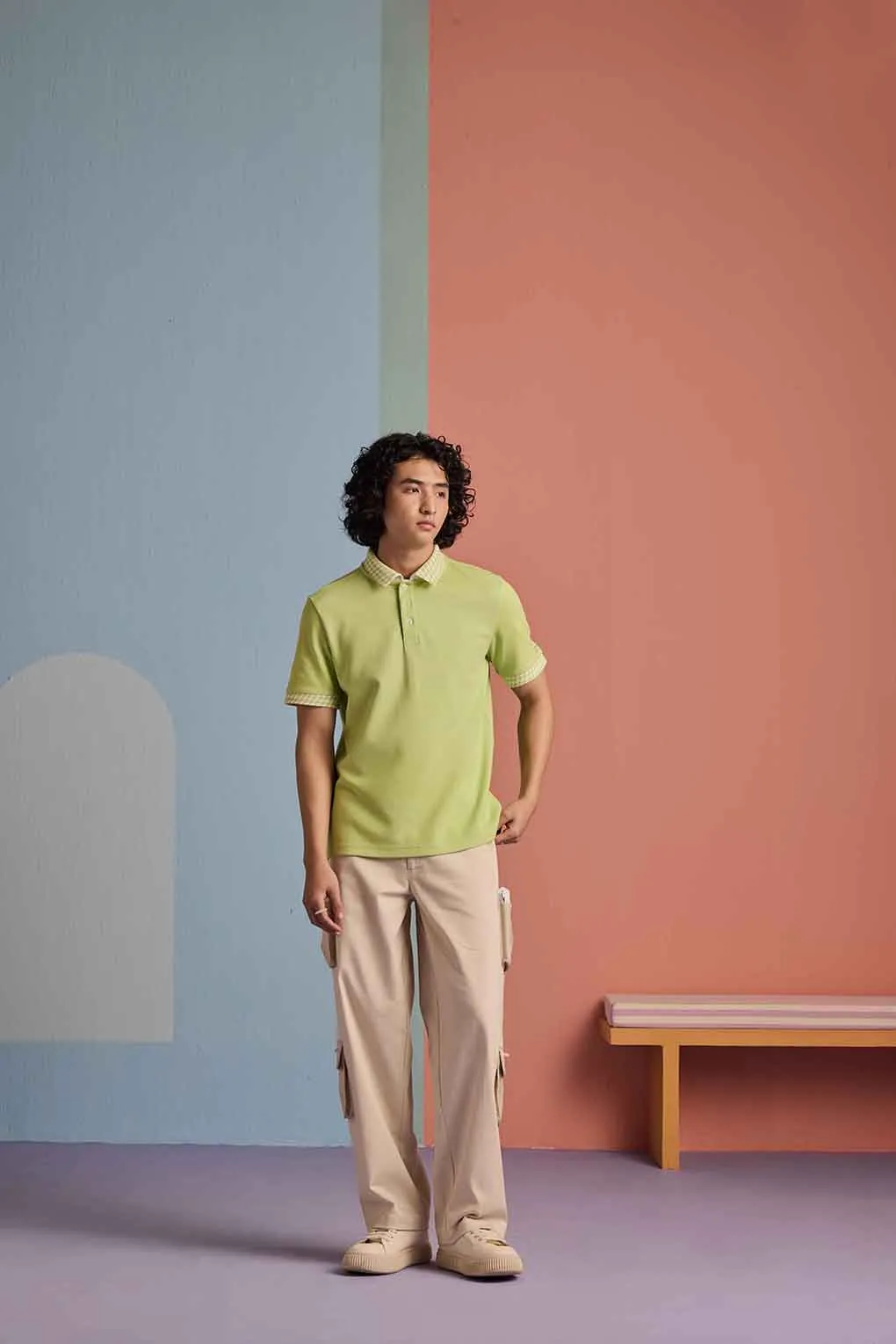 Kiwi-Kiss Textured Polo