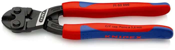 Knipex - 71 02 200 | CoBolt Compact Bolt Cutters | Multi-Component Handle | Black Atramentized - 200mm