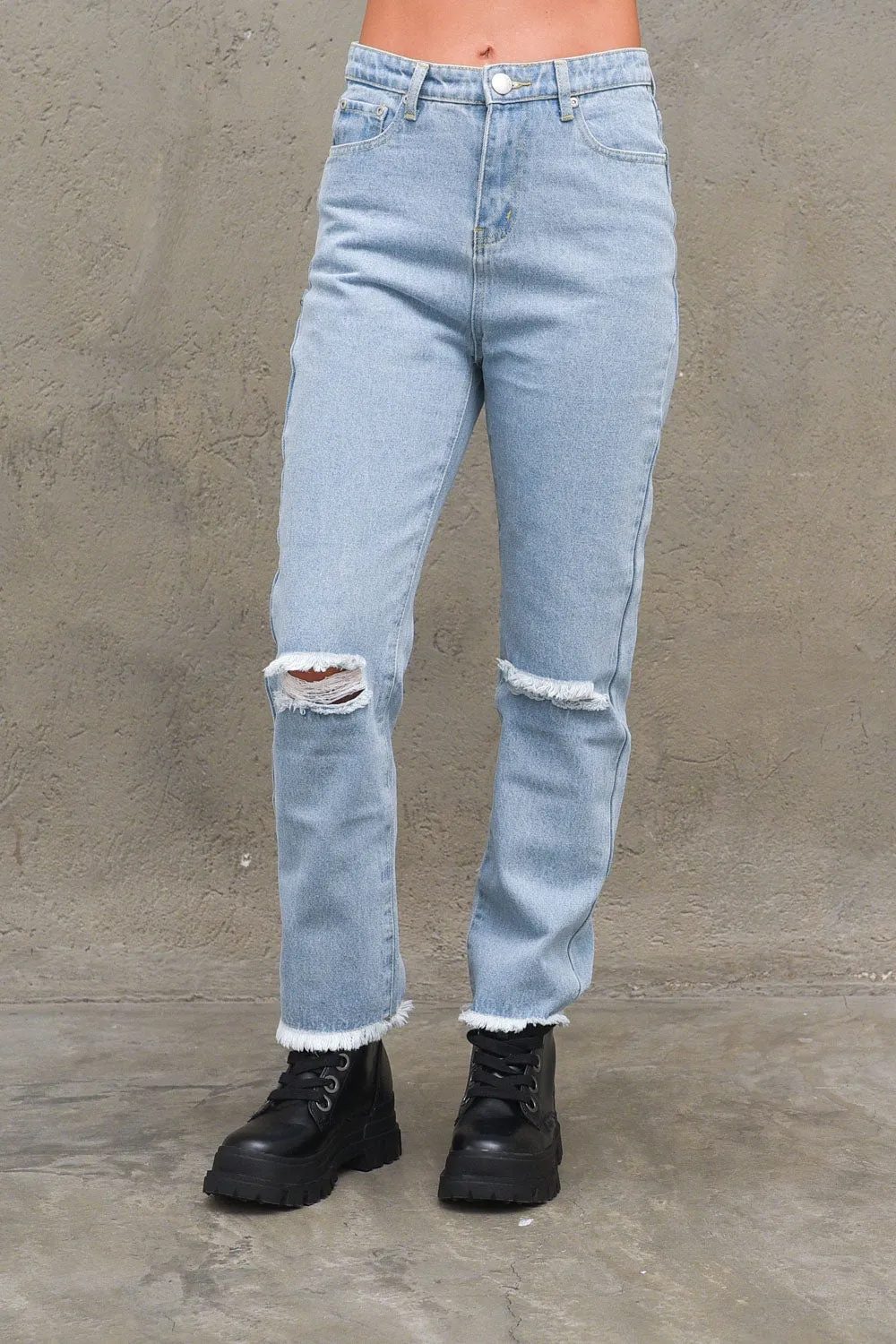 Ladies Jeans - Light Stonewash