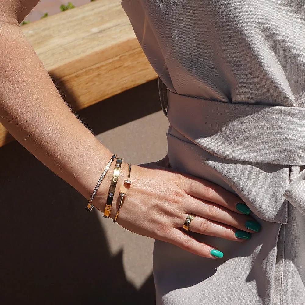 Layered Bangle Ring Set