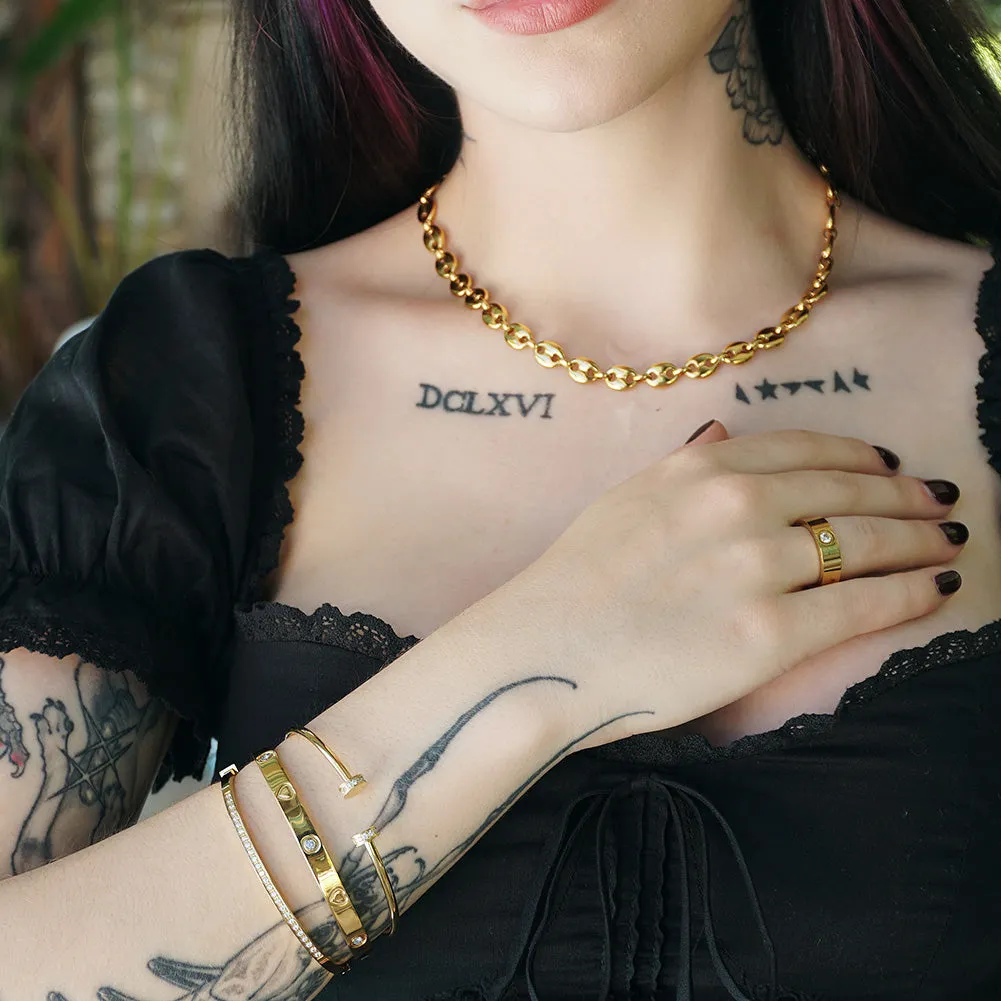 Layered Bangle Ring Set