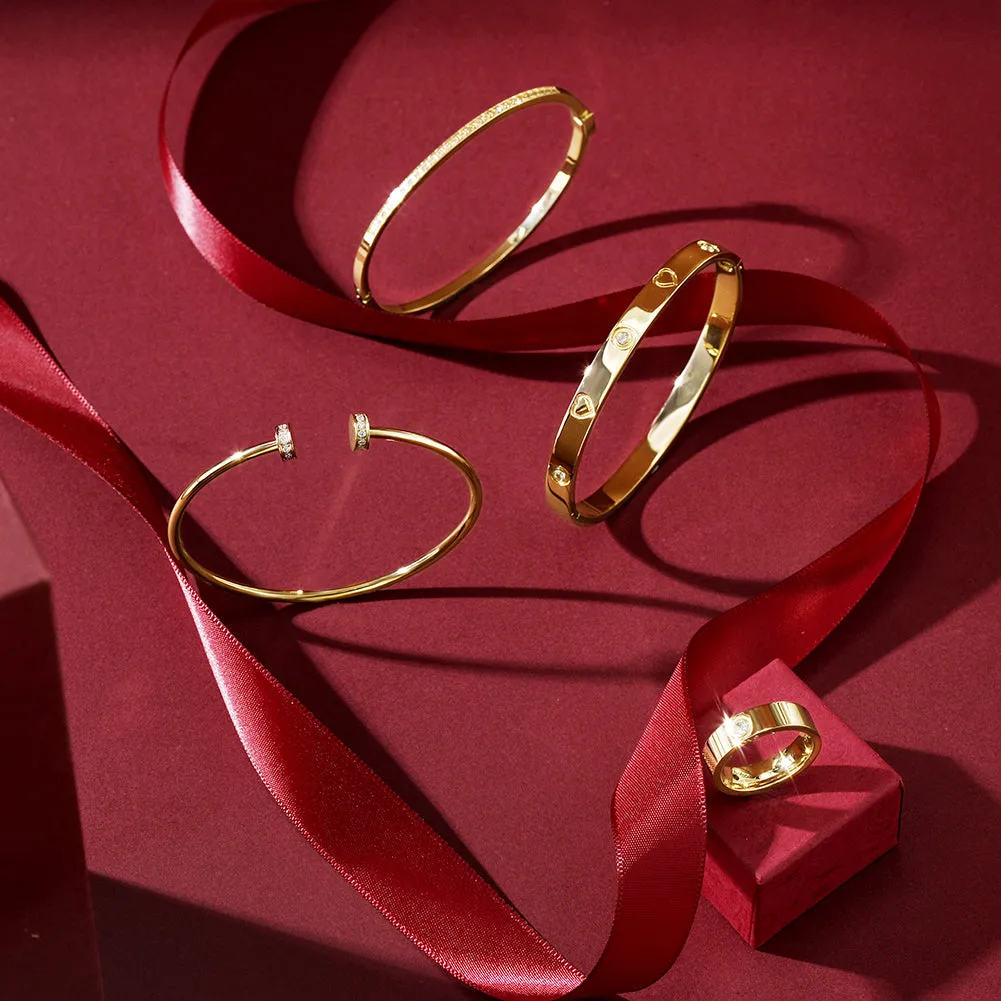 Layered Bangle Ring Set