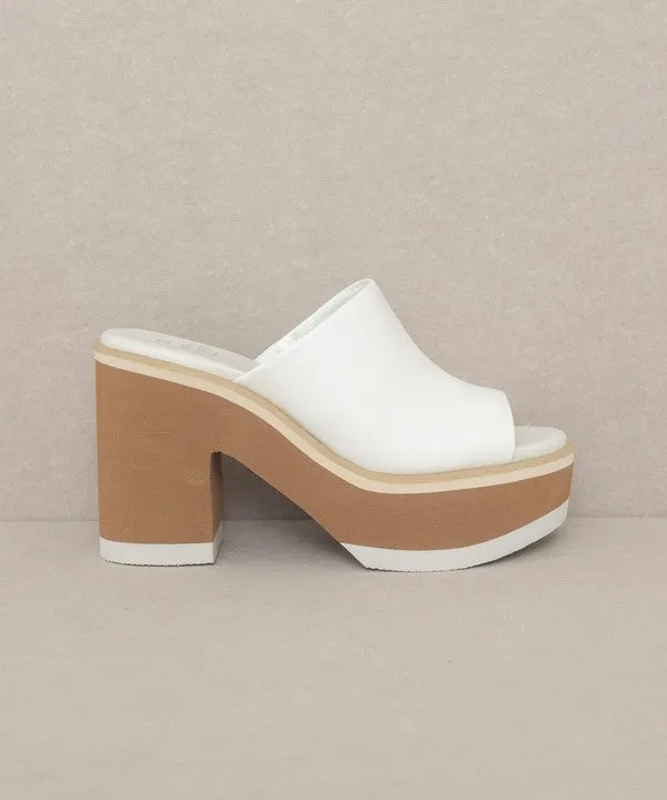 Layered Luxe Platform Slides