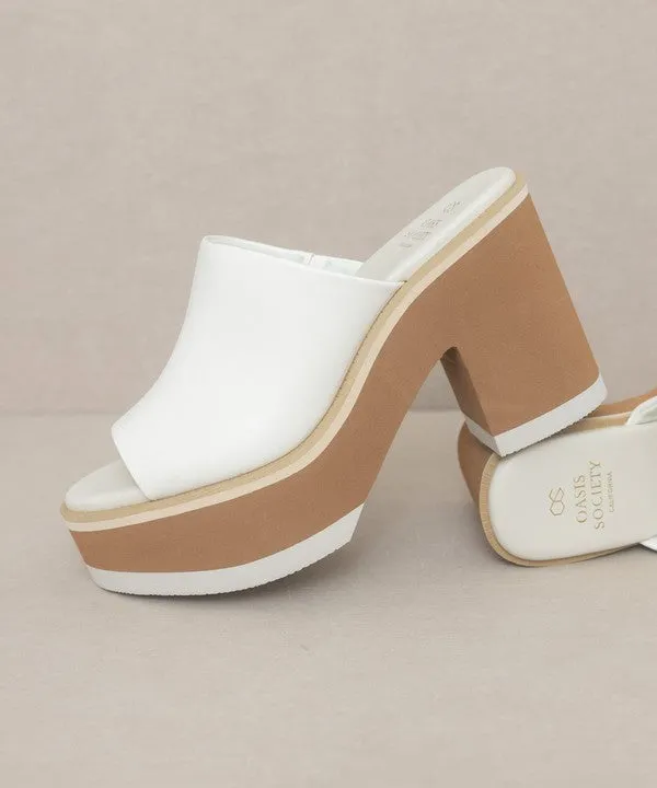 Layered Luxe Platform Slides