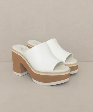 Layered Luxe Platform Slides
