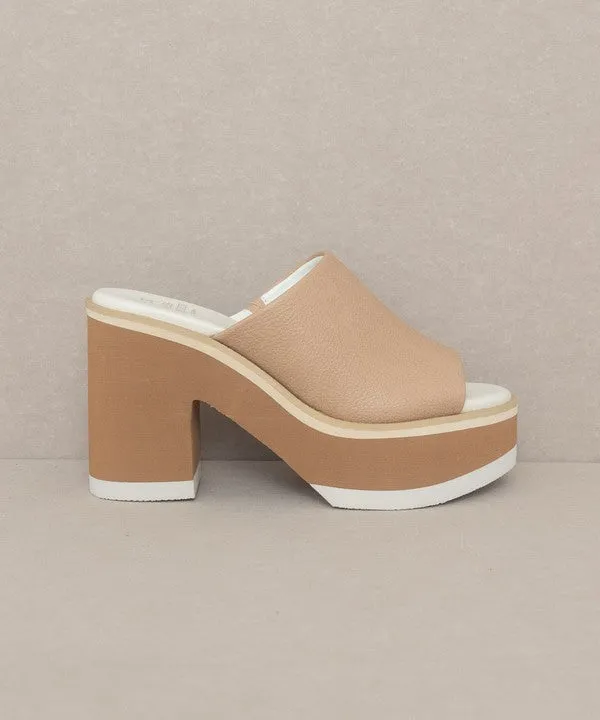 Layered Luxe Platform Slides