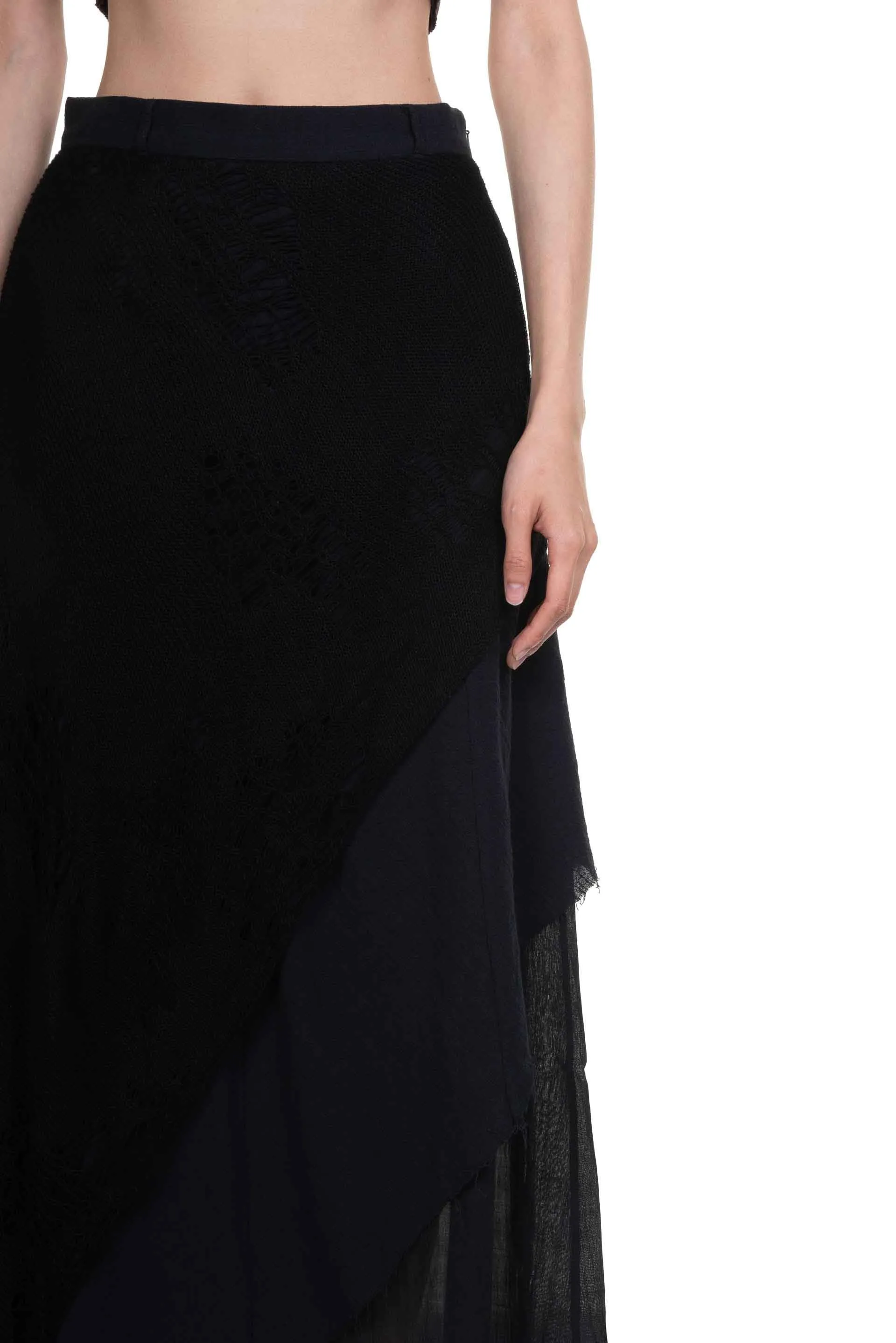 Layered Skirt Black