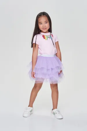 Layered Tulle Tutu-Skirt