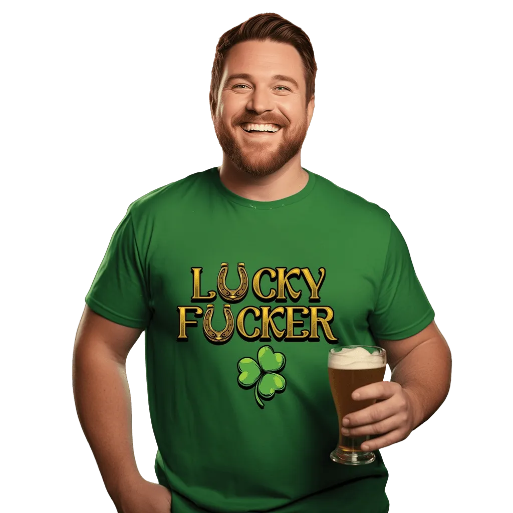 L℧cky & L℧cky F℧ucker St Patrick's Day Drinking Tees Limited Edition