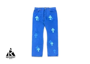 Levi's Blue Denim London Exclusive "Blue & Light Blue Crosses"