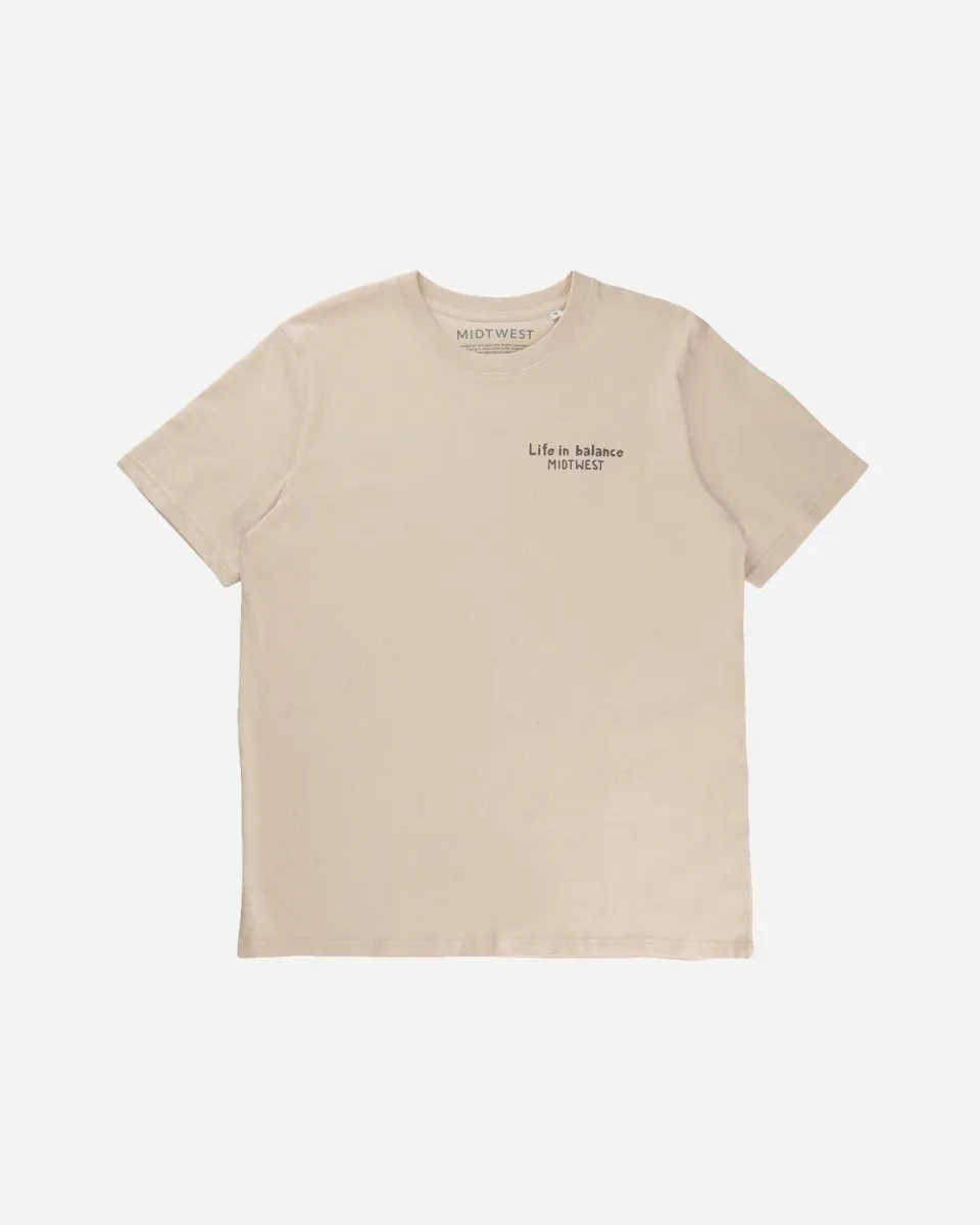 Life in Balance T-shirt - Natural White