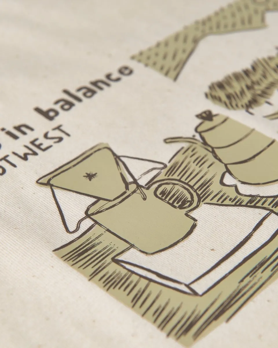 Life in Balance T-shirt - Natural White