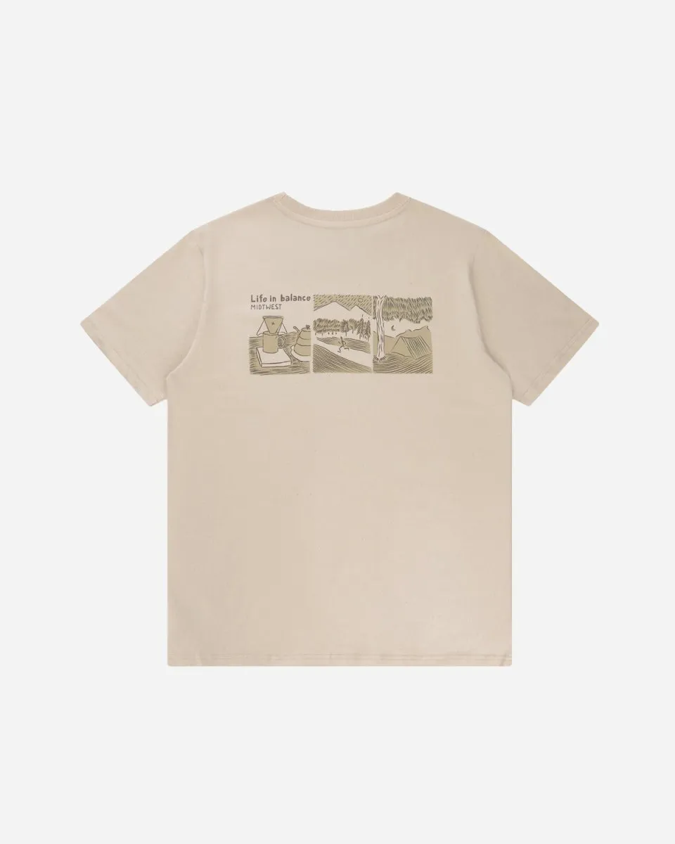 Life in Balance T-shirt - Natural White