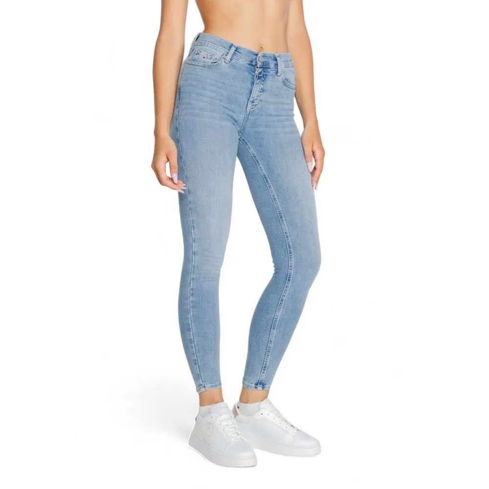Light Blue Cotton Jeans & Pant