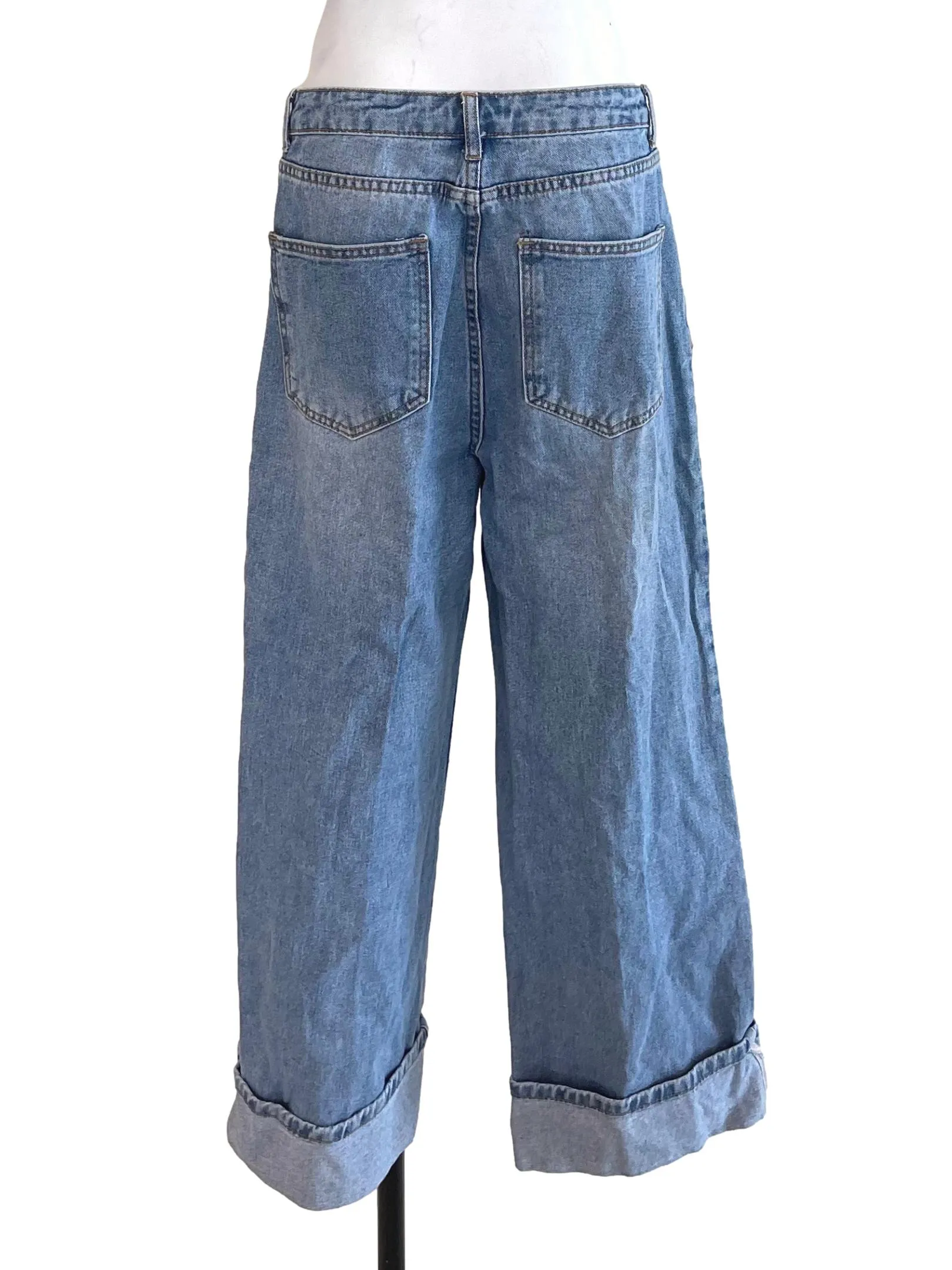 Light Blue Cuffed Jeans LB