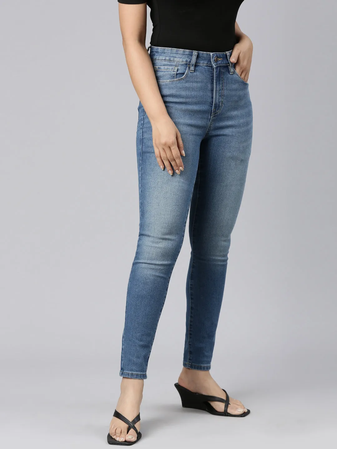 Light Blue Denim Skinny Jeans