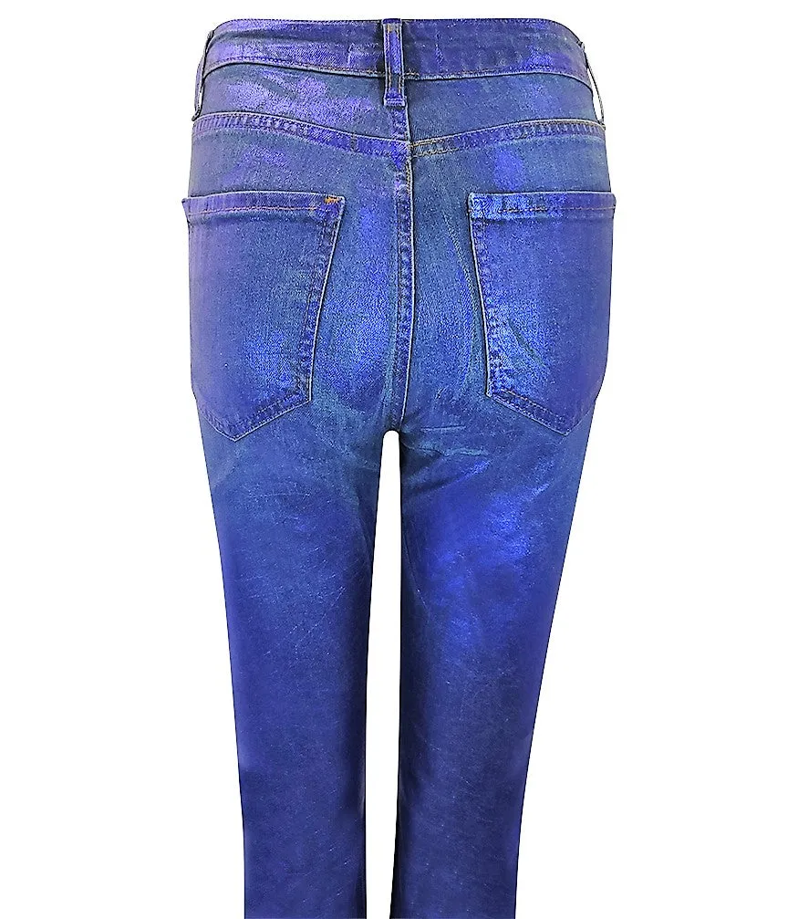 Light Blue/Bluette Cotton Jeans