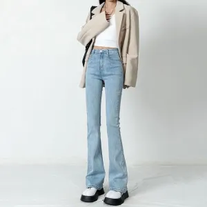 Light-colored High Waist Skinny Jeans