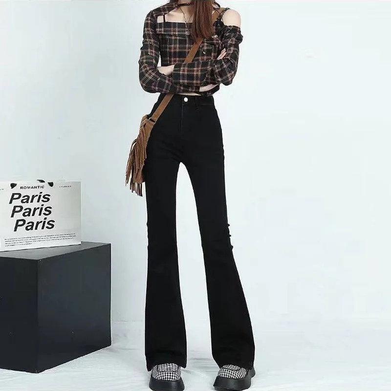Light-colored High Waist Skinny Jeans