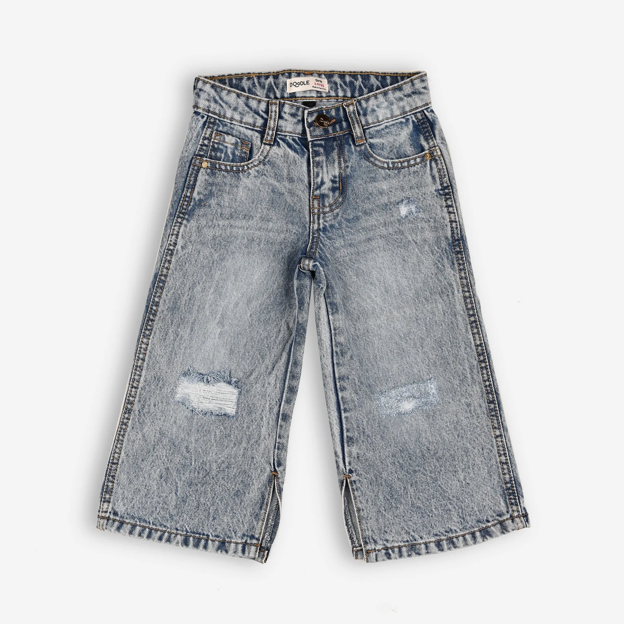 Light-Grey Girls' Jeans