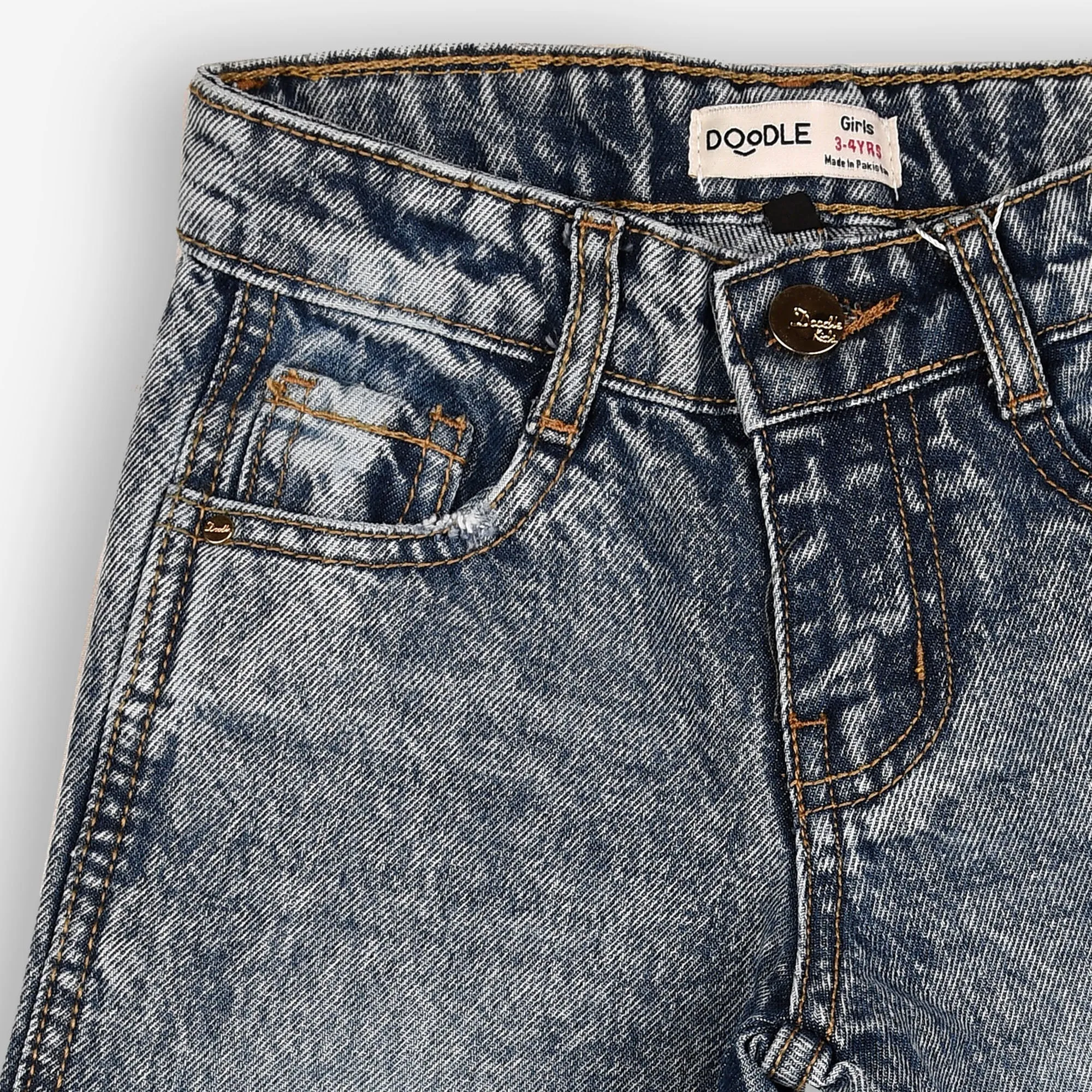 Light-Grey Girls' Jeans