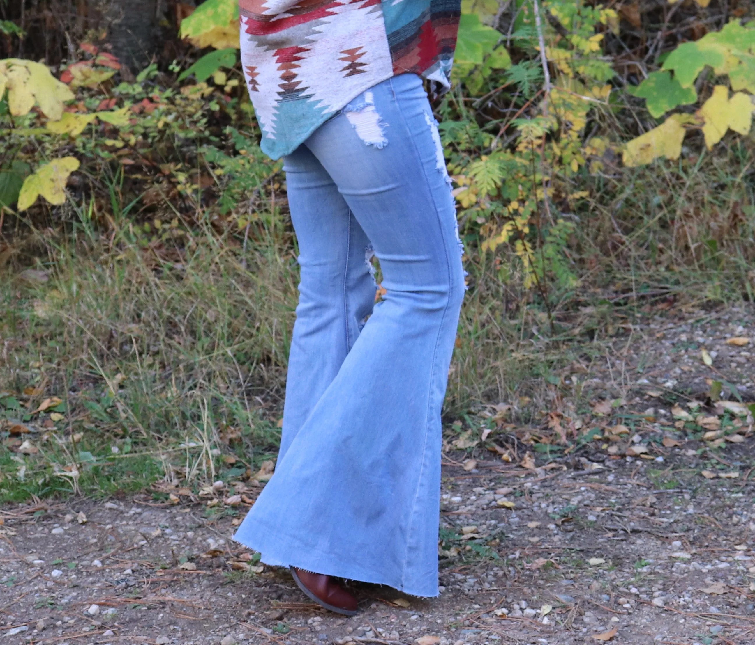 Light Wash Flare Jeans