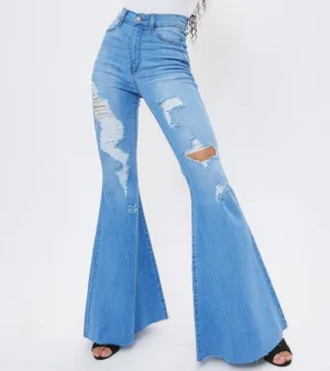 Light Wash Flare Jeans