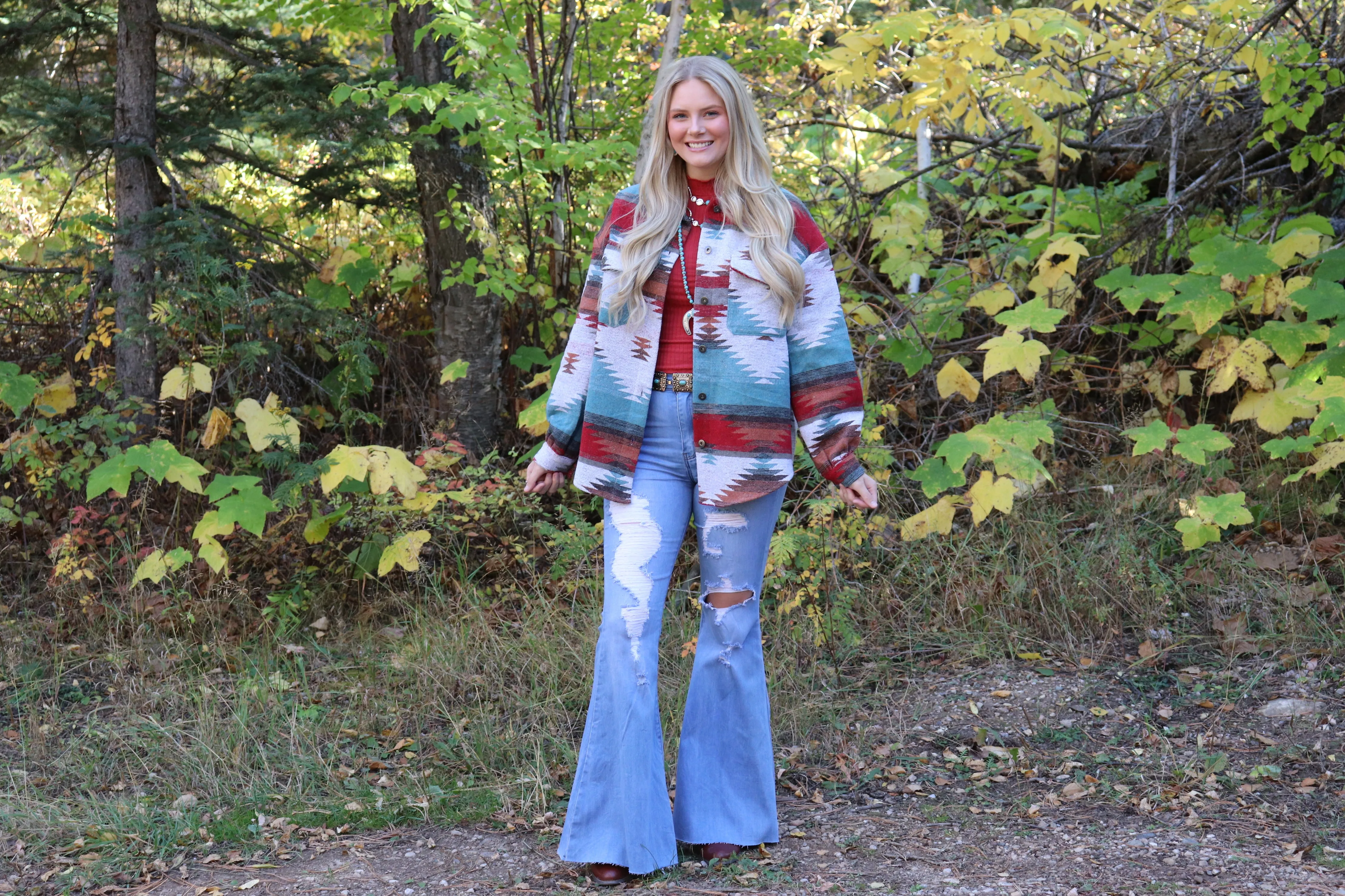 Light Wash Flare Jeans