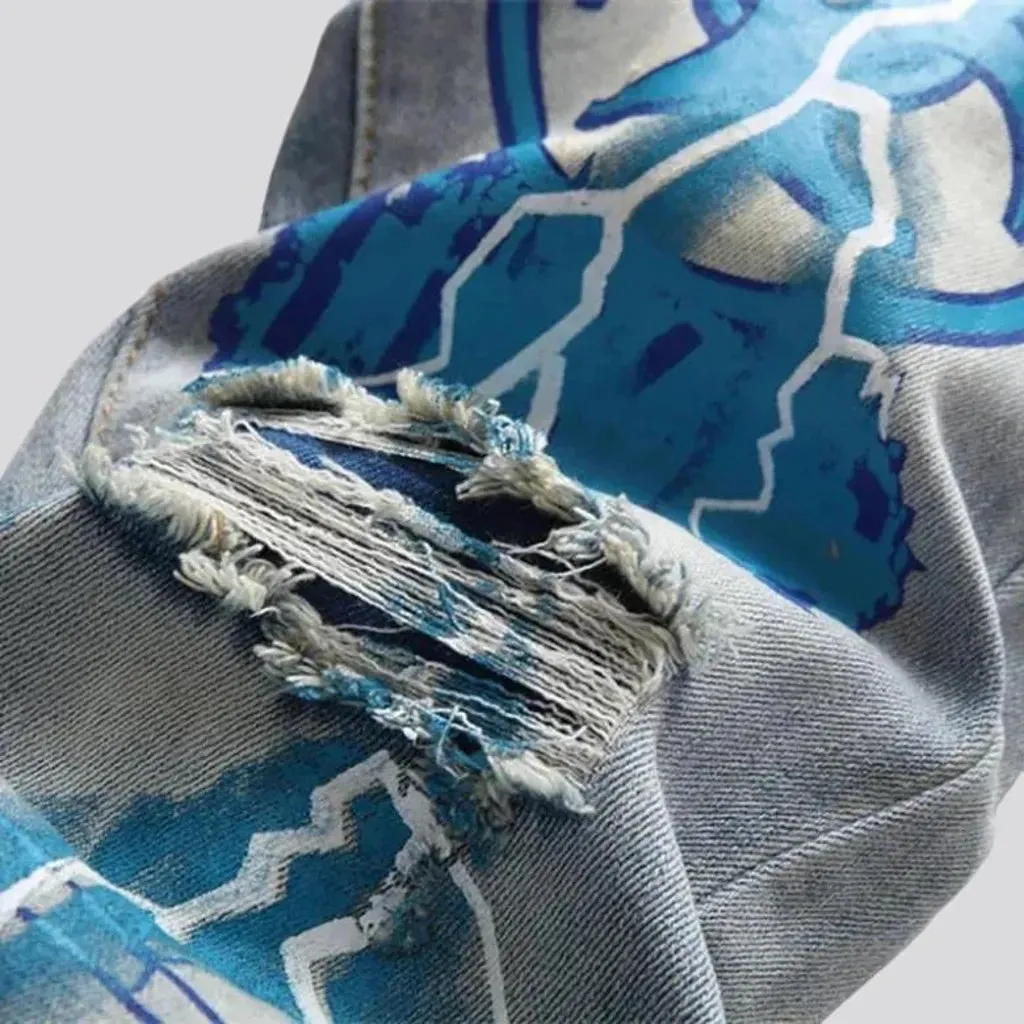 Light-wash vintage jeans for men
