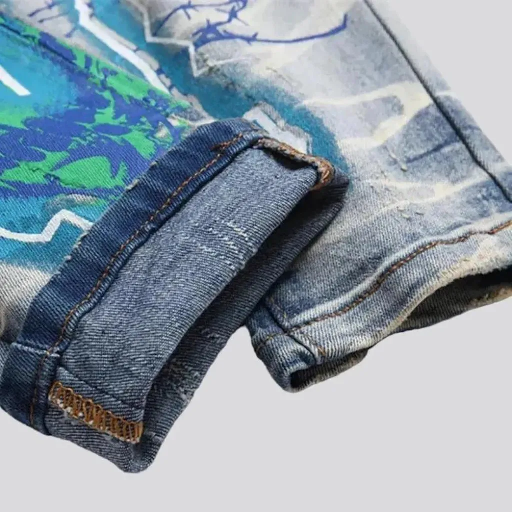 Light-wash vintage jeans for men