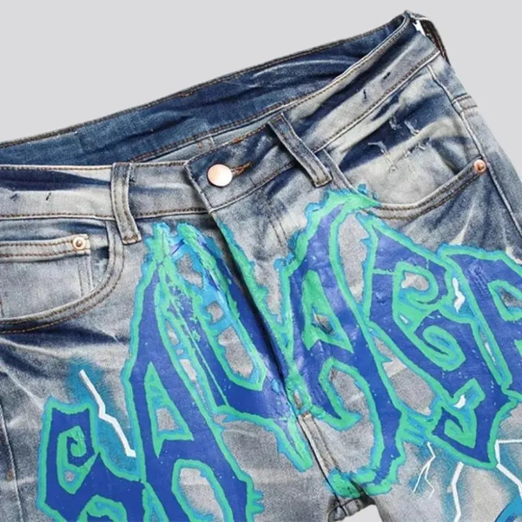 Light-wash vintage jeans for men