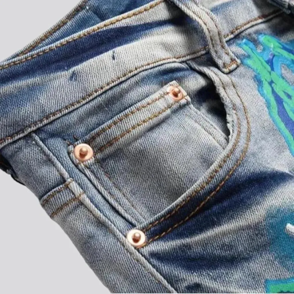 Light-wash vintage jeans for men