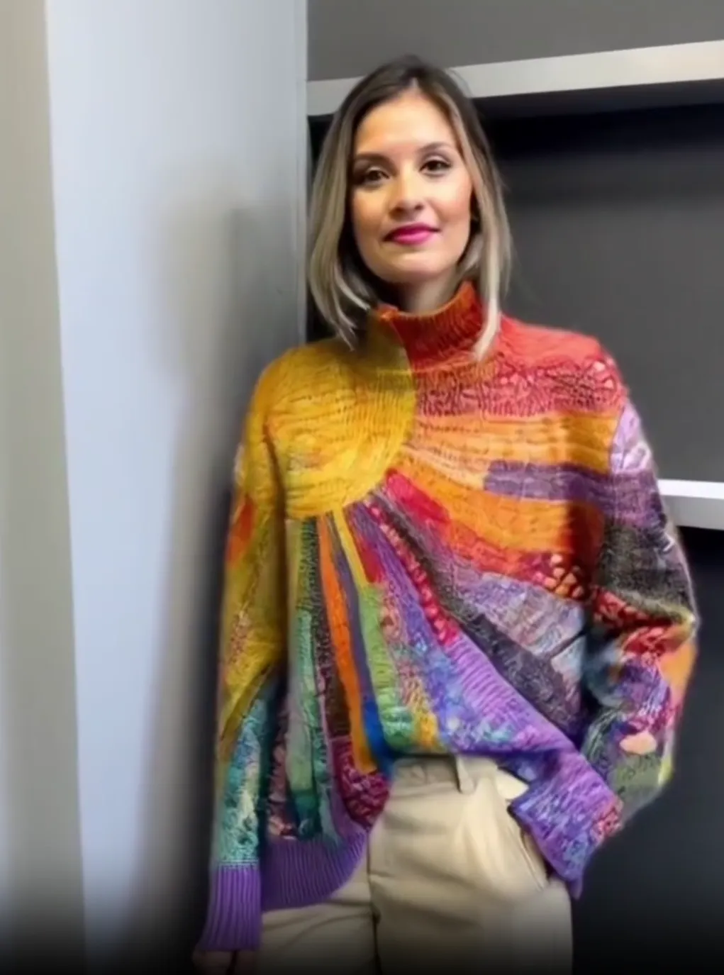 Lilibeth | Colourful Turtleneck