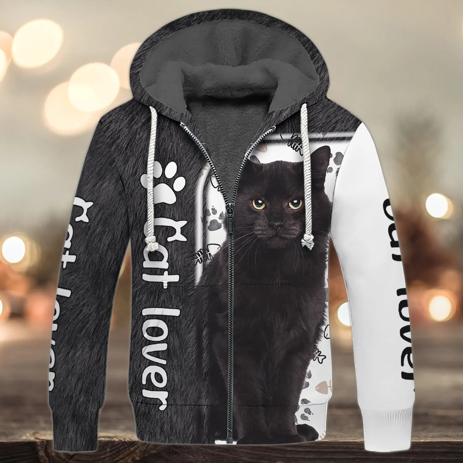 Love Black Cats 3D Full Print Shirts 1024