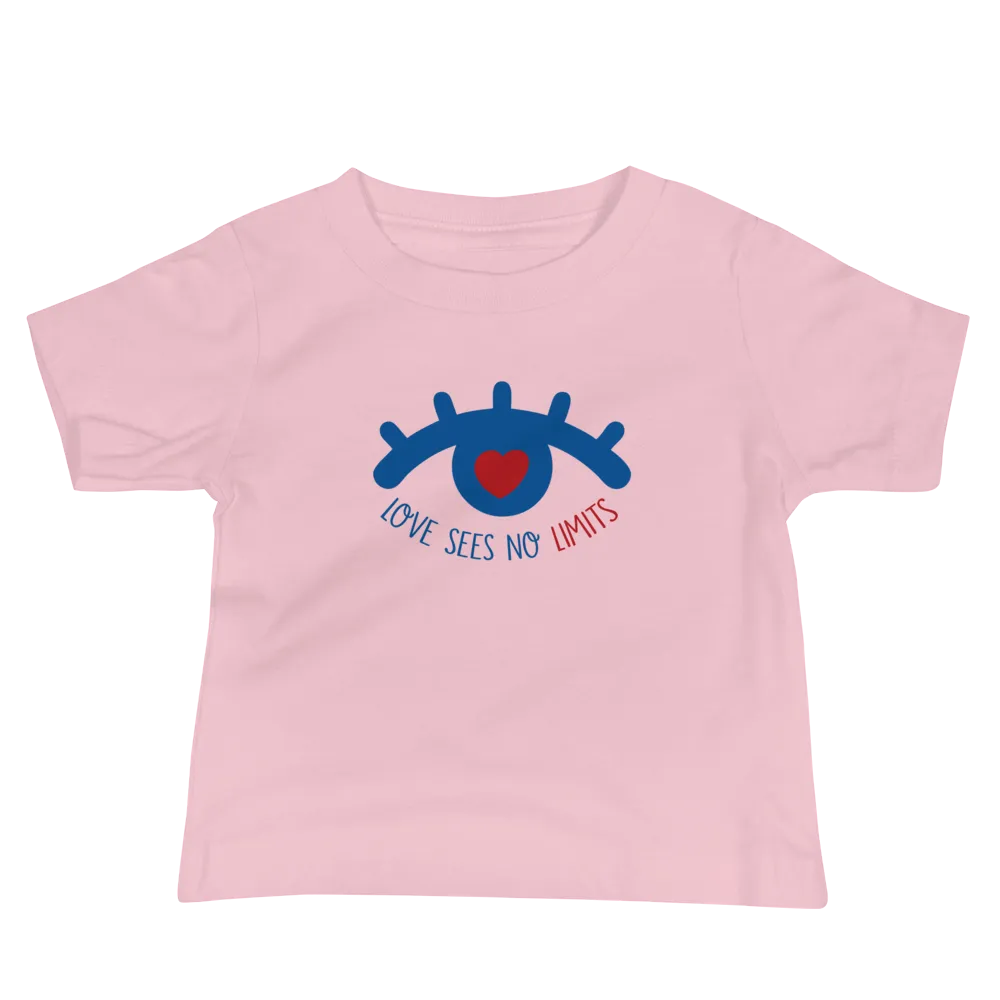 Love Sees No Limits (Light Color Baby Shirts Design 1)