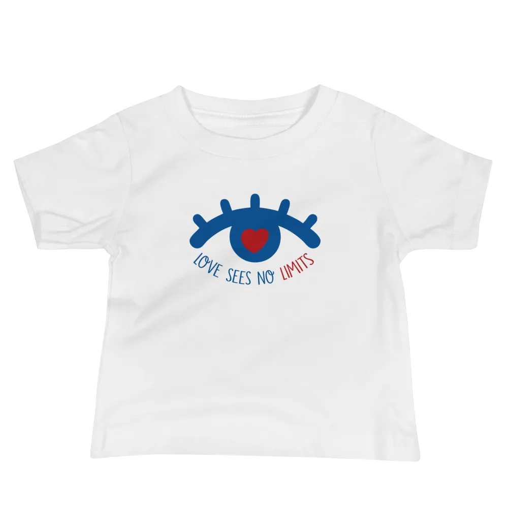 Love Sees No Limits (Light Color Baby Shirts Design 1)
