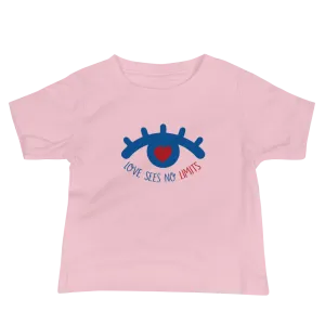 Love Sees No Limits (Light Color Baby Shirts Design 1)