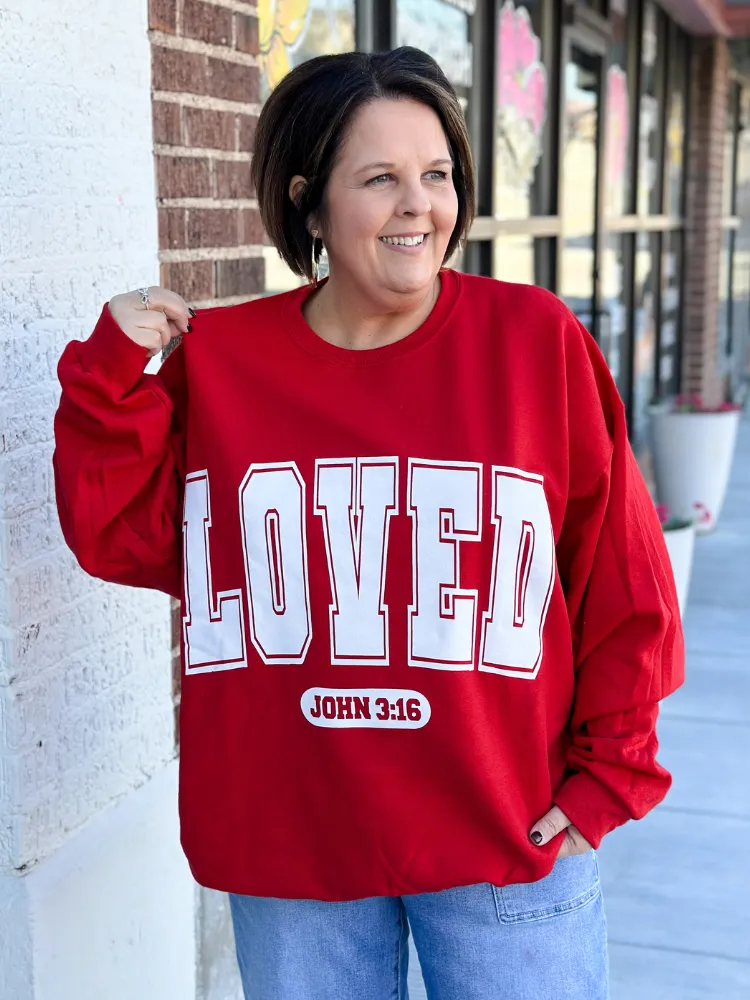 LOVED Sweatshirt - Red