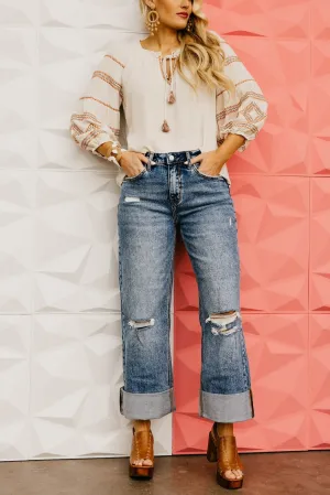 Lovervet by Vervet Denim | The Zani Baggy Wide Cuff Denim