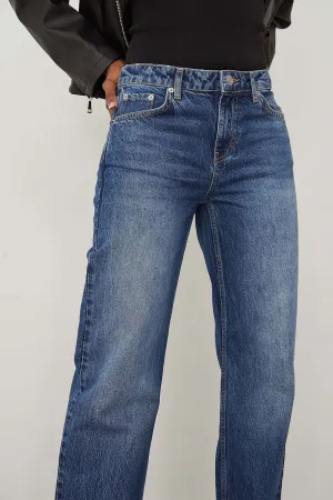 Low Waist Slim Leg Denim For Womens