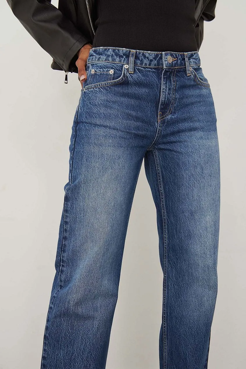 Low Waist Slim Leg Denim For Womens